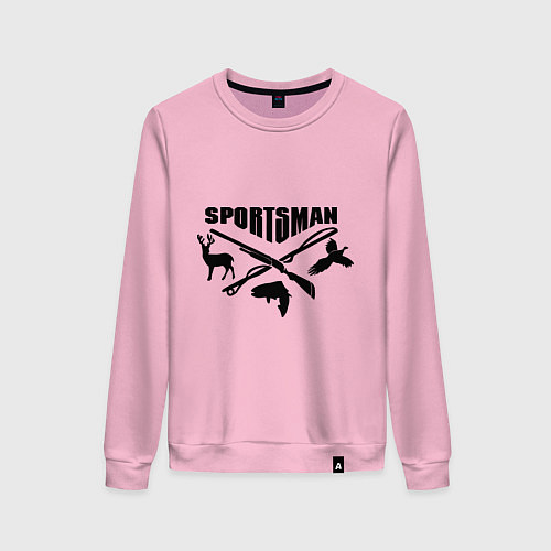 Женский свитшот Hunter Sportsman / Светло-розовый – фото 1