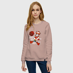 Свитшот хлопковый женский Papyrus Undertale, цвет: пыльно-розовый — фото 2