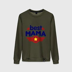 Женский свитшот Best mama logo