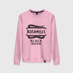 Свитшот хлопковый женский Bushmills black bush, цвет: светло-розовый