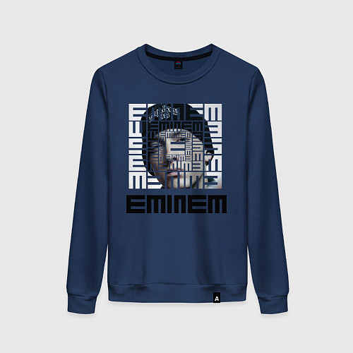Женский свитшот Eminem labyrinth / Тёмно-синий – фото 1