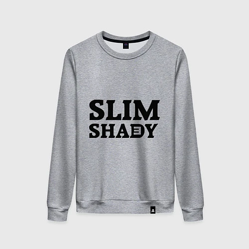 Женский свитшот Slim Shady: Big E / Меланж – фото 1