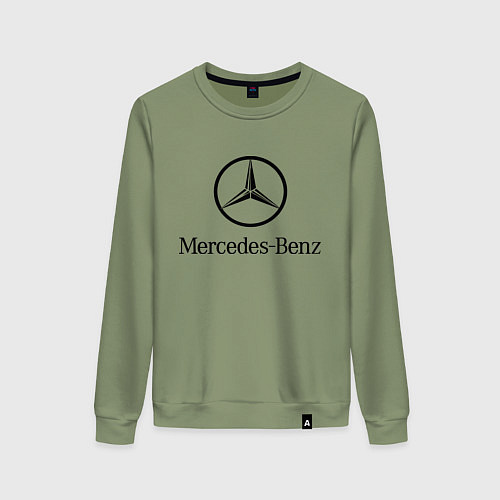 Женский свитшот Logo Mercedes-Benz / Авокадо – фото 1