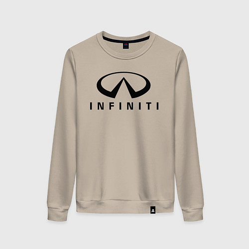 Женский свитшот Infiniti logo / Миндальный – фото 1