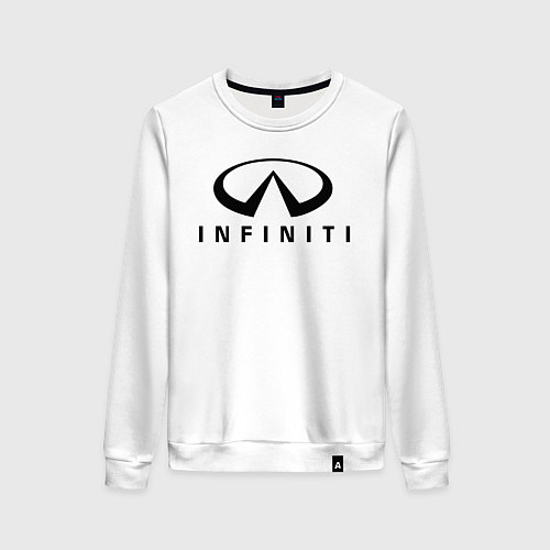 Женский свитшот Infiniti logo / Белый – фото 1