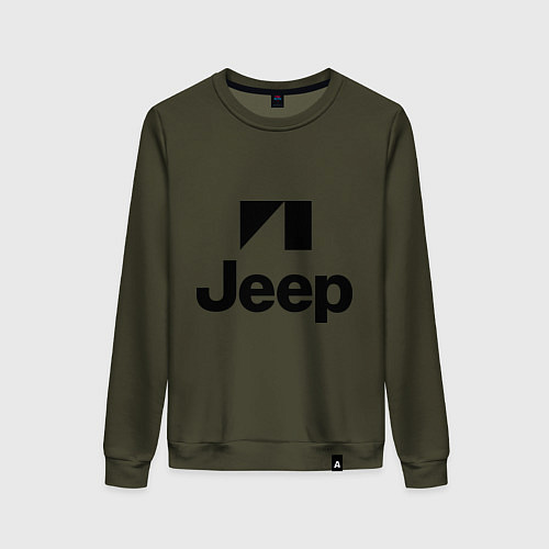 Женский свитшот Jeep logo / Хаки – фото 1