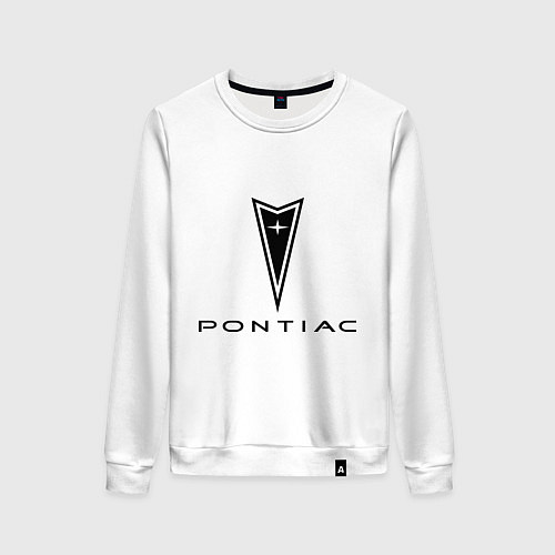 Женский свитшот Pontiac logo / Белый – фото 1