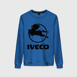 Свитшот хлопковый женский Iveco, цвет: синий