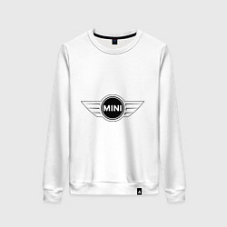 Свитшот хлопковый женский MINI logo, цвет: белый