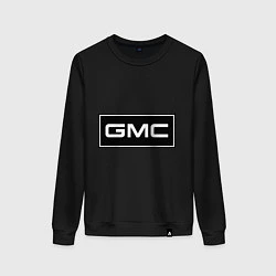 Свитшот хлопковый женский GMC logo, цвет: черный