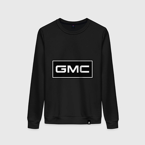 Женский свитшот GMC logo / Черный – фото 1