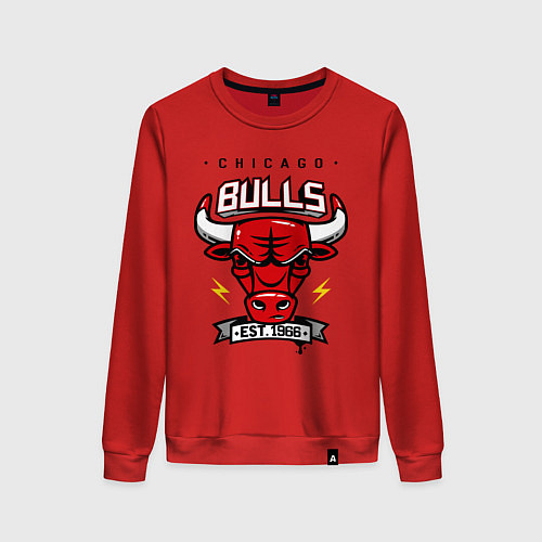 Женский свитшот Chicago Bulls est. 1966 / Красный – фото 1