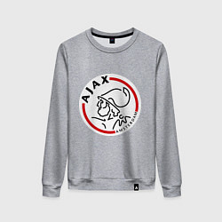 Свитшот хлопковый женский Ajax FC, цвет: меланж