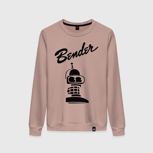 Женский свитшот Bender monochrome / Пыльно-розовый – фото 1