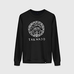 Свитшот хлопковый женский Taknado Versace, цвет: черный