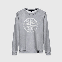 Свитшот хлопковый женский Taknado Stone Island, цвет: меланж