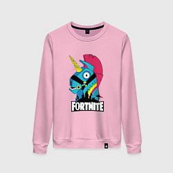 Свитшот хлопковый женский Fortnite Unicorn, цвет: светло-розовый