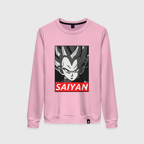 Женский свитшот SAIYAN OBEY / Светло-розовый – фото 1