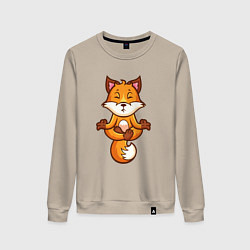 Женский свитшот Лисиная йога