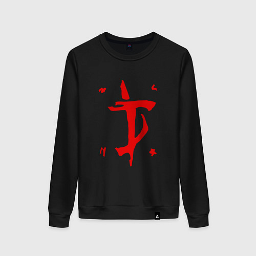 Женский свитшот MARK OF THE DOOM SLAYER / Черный – фото 1