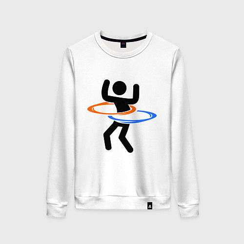 Женский свитшот Portal Рoops / Белый – фото 1