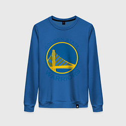 Свитшот хлопковый женский Golden state Warriors, цвет: синий