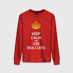 Женский свитшот Keep Calm & Use Brazzers