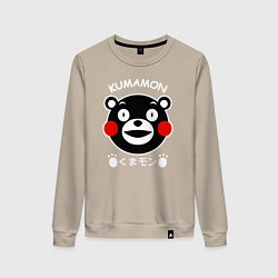 Свитшот хлопковый женский Kumamon, цвет: миндальный