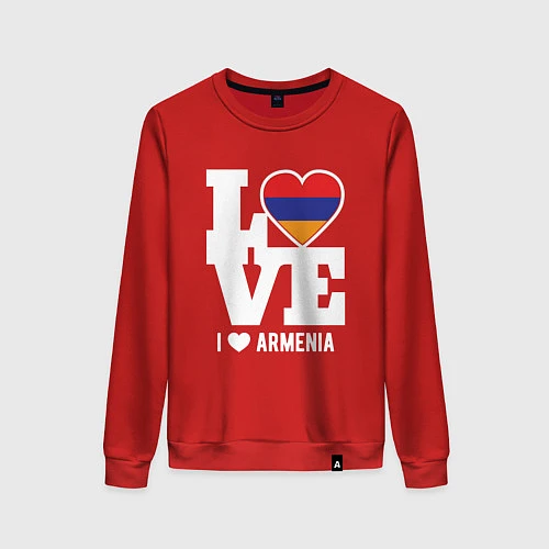 Женский свитшот Love Armenia / Красный – фото 1