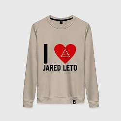 Женский свитшот I love Jared Leto