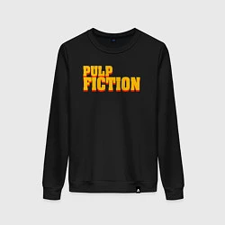 Свитшот хлопковый женский Pulp Fiction, цвет: черный