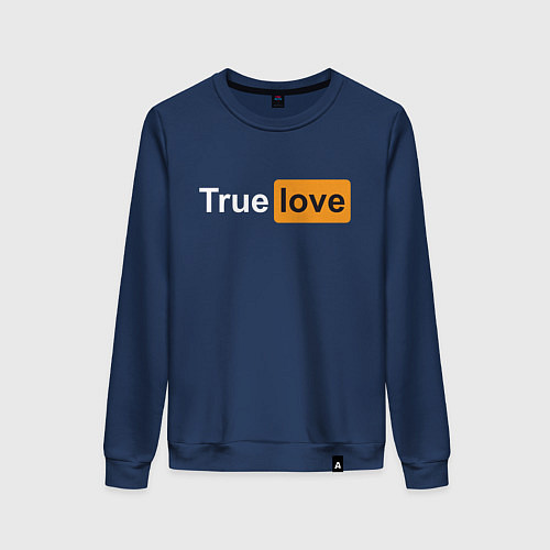 Женский свитшот True Love / Тёмно-синий – фото 1