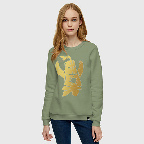 Женский свитшот Praise the Sun! / Авокадо – фото 3