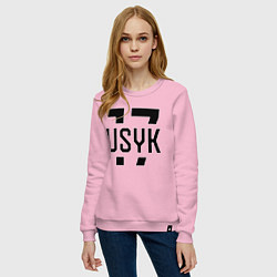 Свитшот хлопковый женский USYK 17, цвет: светло-розовый — фото 2