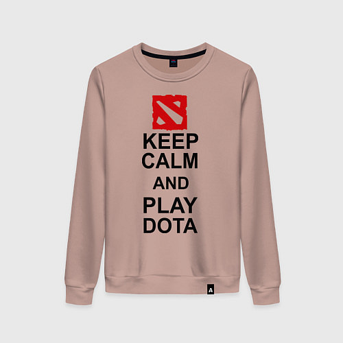 Женский свитшот Keep Calm & Play Dota / Пыльно-розовый – фото 1