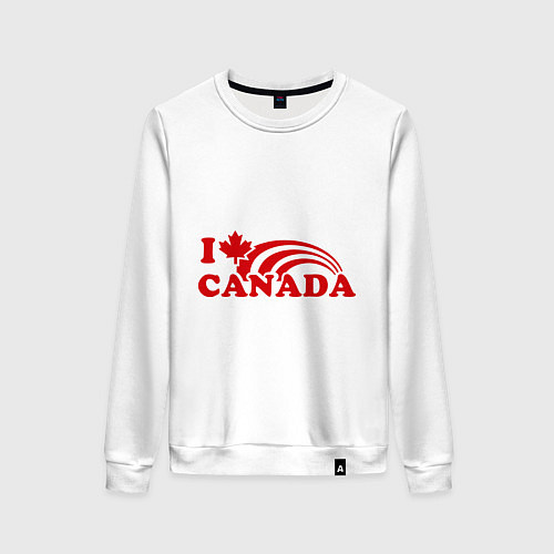 Женский свитшот I love Canada / Белый – фото 1