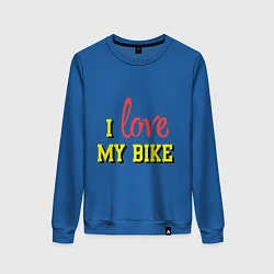 Женский свитшот I love my bike