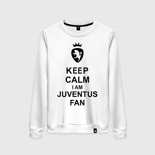 Женский свитшот Keep Calm & Juventus fan / Белый – фото 1