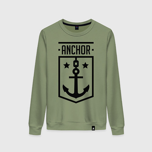 Женский свитшот Anchor Shield / Авокадо – фото 1