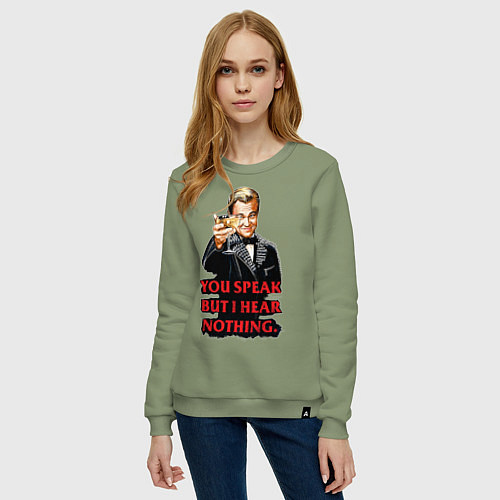 Женский свитшот Gatsby: You Speak / Авокадо – фото 3