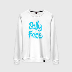 Свитшот хлопковый женский SALLY FACE, цвет: белый