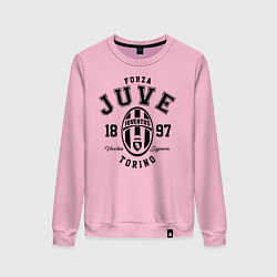 Свитшот хлопковый женский Forza Juve 1897: Torino, цвет: светло-розовый