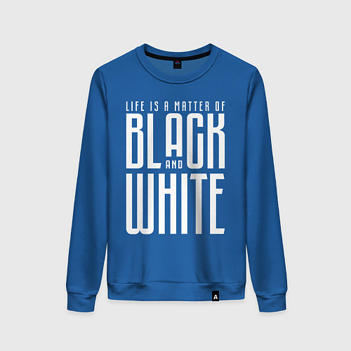 Женский свитшот Juventus: Black & White / Синий – фото 1