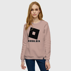 Свитшот хлопковый женский ROBLOX, цвет: пыльно-розовый — фото 2
