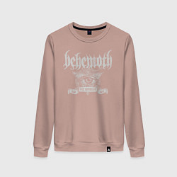 Свитшот хлопковый женский Behemoth: The Satanist, цвет: пыльно-розовый
