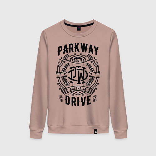 Женский свитшот Parkway Drive: Australia / Пыльно-розовый – фото 1