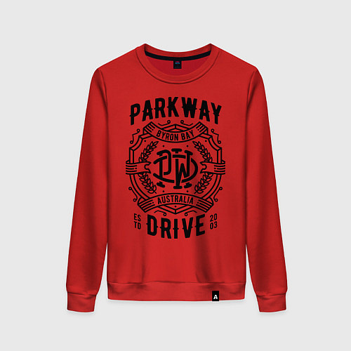 Женский свитшот Parkway Drive: Australia / Красный – фото 1
