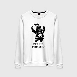 Свитшот хлопковый женский Praise the Sun, цвет: белый