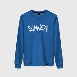 Свитшот хлопковый женский SINNER, цвет: синий