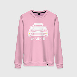 Свитшот хлопковый женский Toyota Mark2 JZX100, цвет: светло-розовый